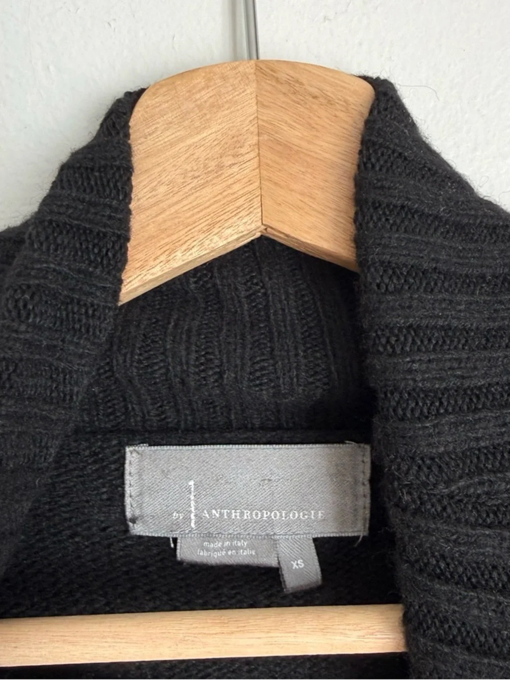 Anthropologie Blair Wool Blend Turtleneck Sweater in Black